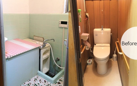 東大井の物件の浴槽・トイレのBefore写真